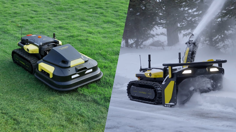 Robot for både gressklipping og snørydding